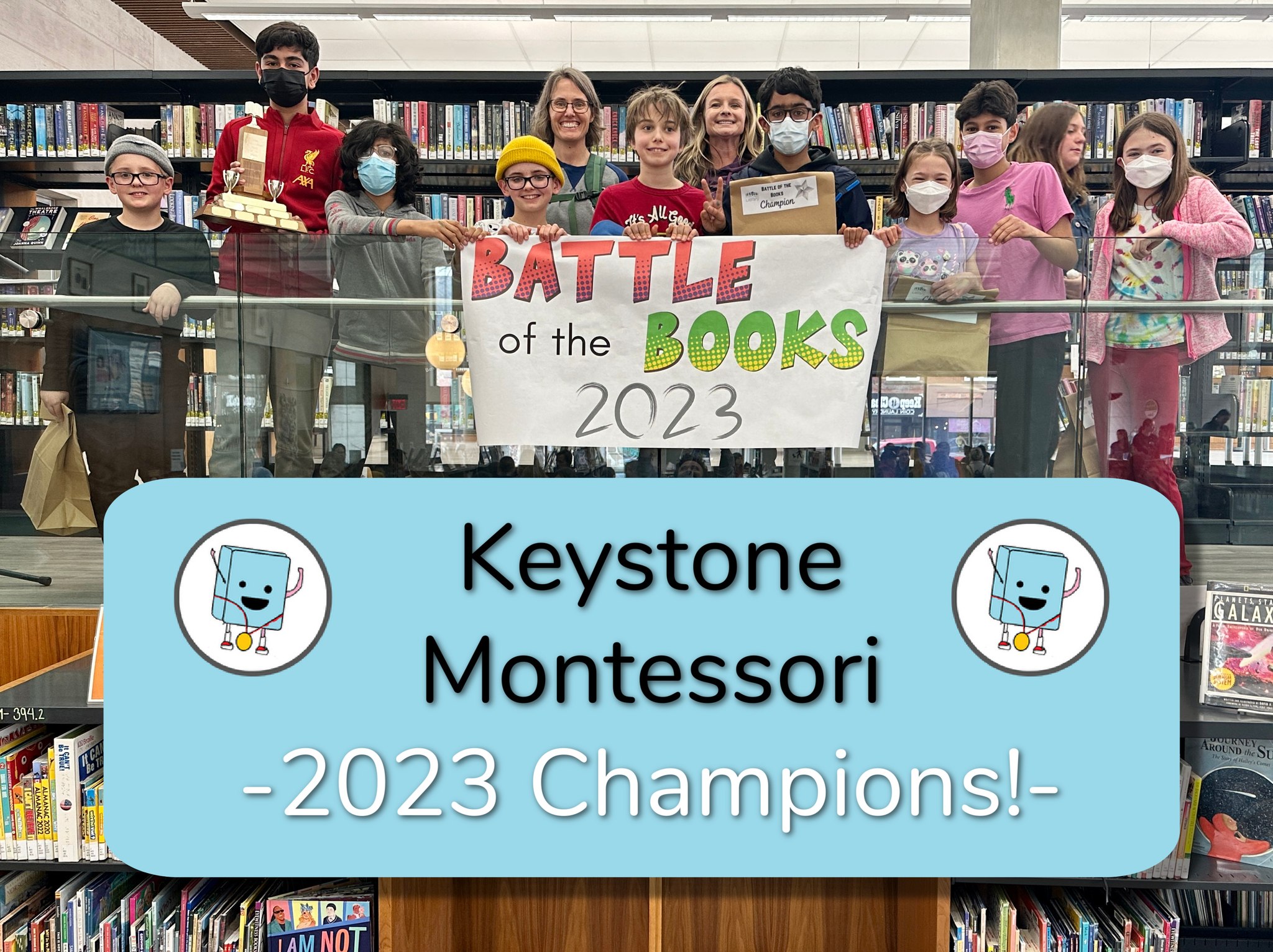 2023 Battle of the Books Winners Keystone Montessori