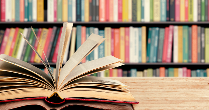 book on table