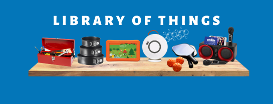 photo of various things including a tool box and cake pans
