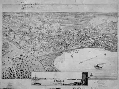 Image of Orillia in 1875