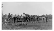 The C.P.R. right of way took a piece from the west side of the Park. This shows the first sod.